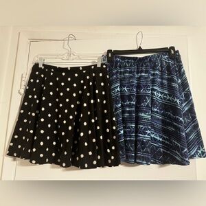 Pair of mossimo fabric circle skirts / size m